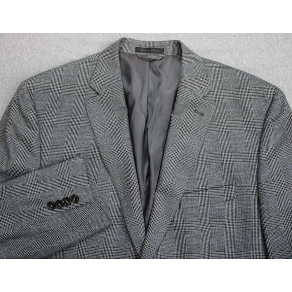 Lauren Ralph Lauren Blazer Mens 44R Plaid 2 Button Notch Lapel Single Breasted